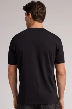 T-shirt z Bawełny Muscle Fit