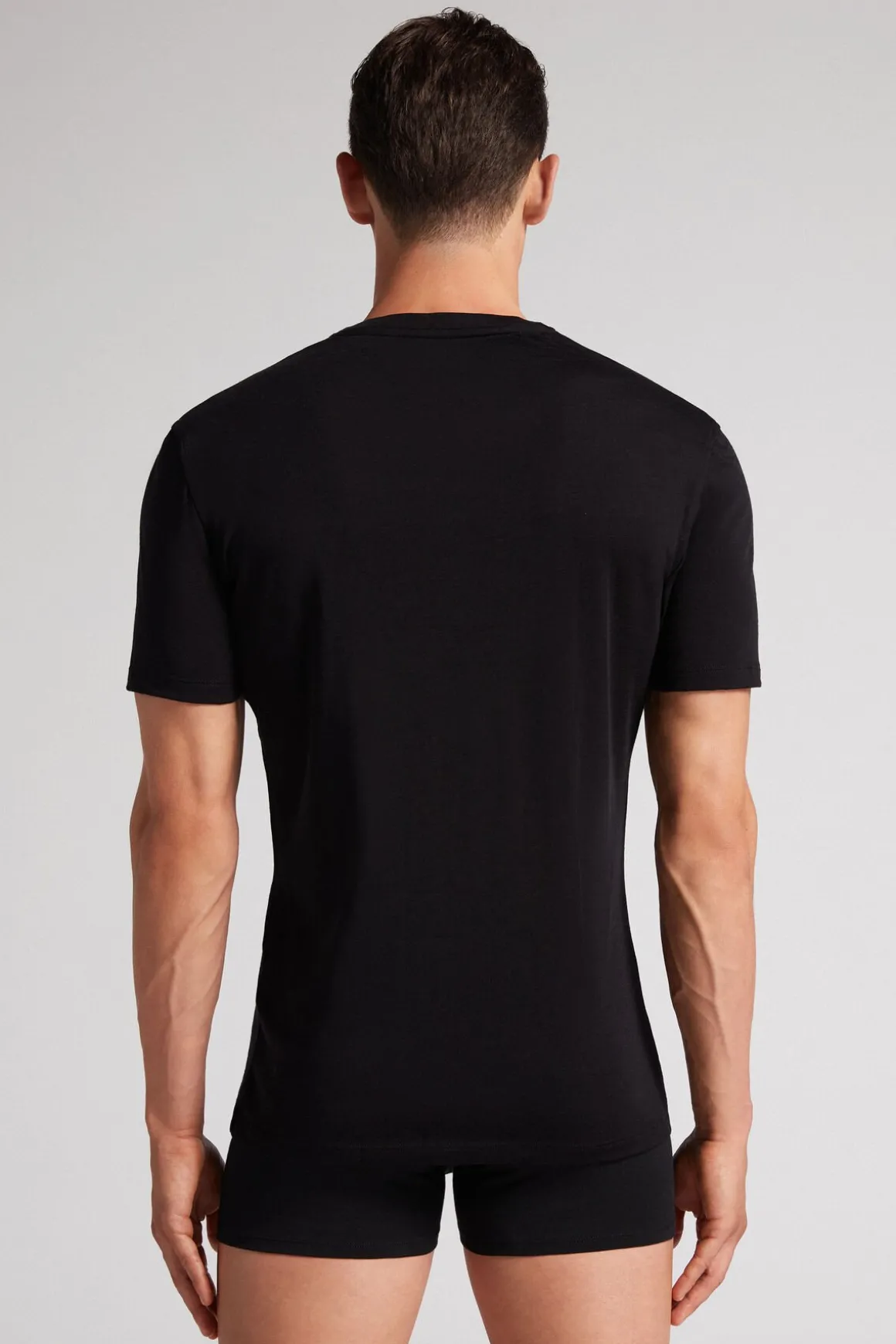 T-shirt z Krótkim Rękawem z Wełny Merino