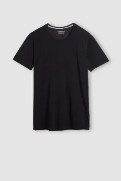 T-shirt z Krótkim Rękawem z Wełny Merino