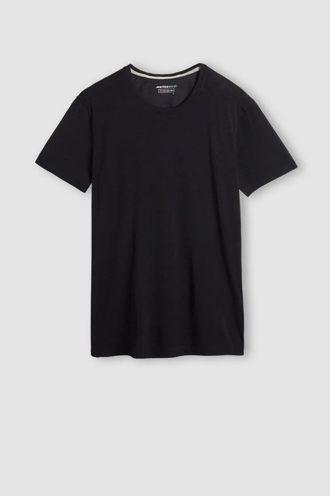 T-shirt z Krótkim Rękawem z Wełny Merino