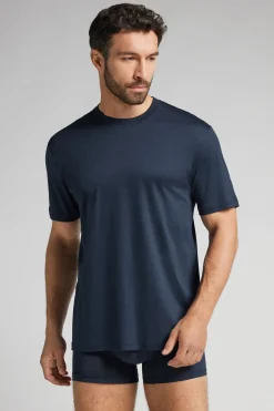 T-shirt z Merceryzowanej Bawełny Superlight Premium