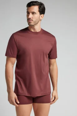 T-shirt z Merceryzowanej Bawełny Superlight Premium