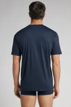 T-shirt z Merceryzowanej Bawełny Superlight Premium