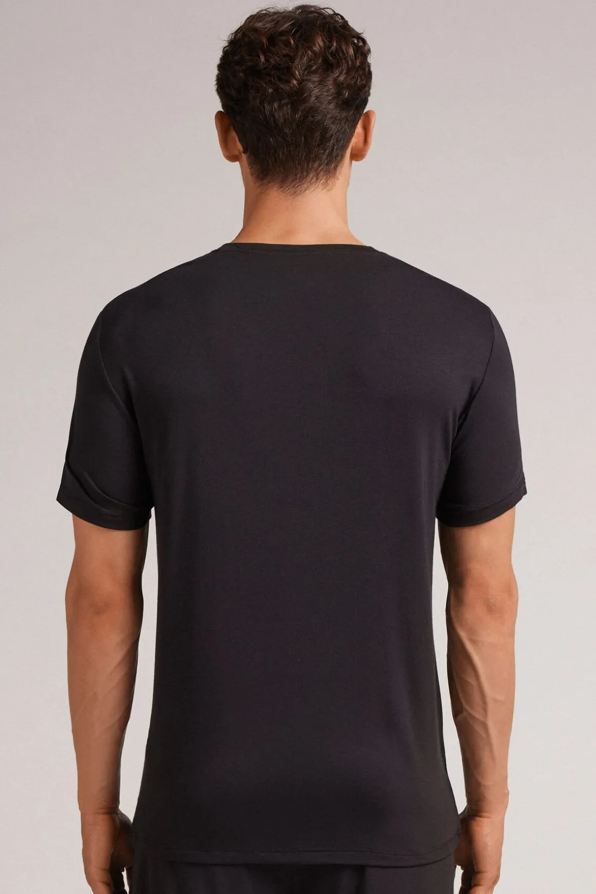 T-shirt z Modalu i Jedwabiu