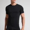 T-shirt z Okrągłym Dekoltem Bawełna Superior