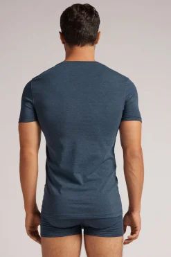 T-shirt z Okrągłym Dekoltem Bawełna Superior