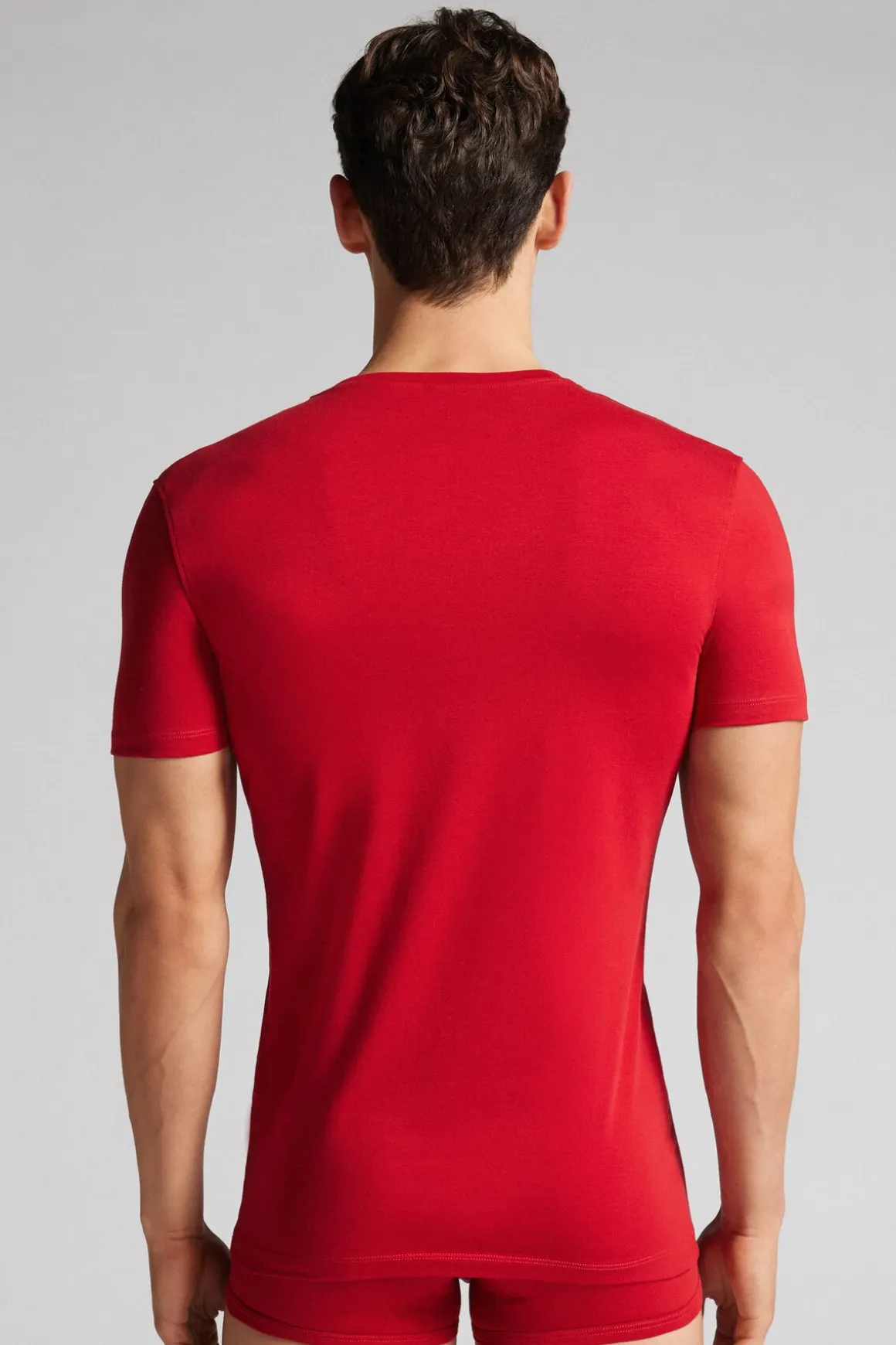 T-shirt z Okrągłym Dekoltem Bawełna Superior