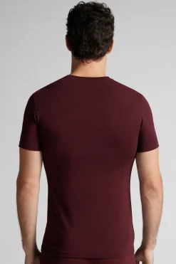 T-shirt z Okrągłym Dekoltem Bawełna Superior