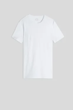 T-shirt z Okrągłym Dekoltem Bawełna Superior