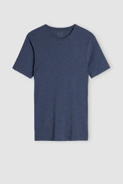 T-shirt z Okrągłym Dekoltem Bawełna Superior