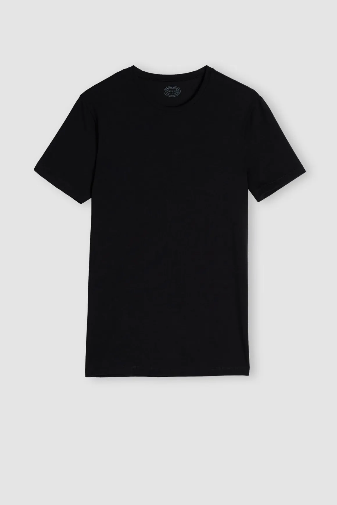T-shirt z Okrągłym Dekoltem Bawełna Superior